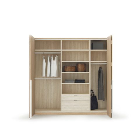 Armario con interior asimétrico