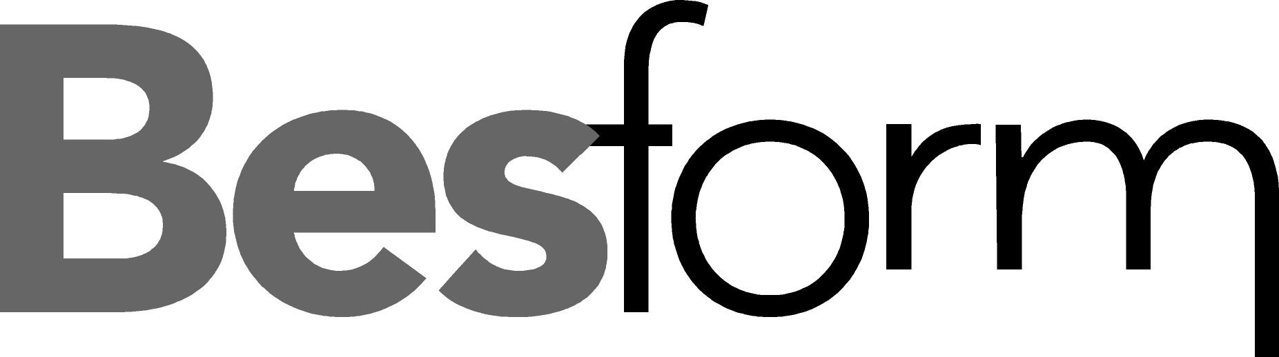 Logo Besform Blanco y Negro