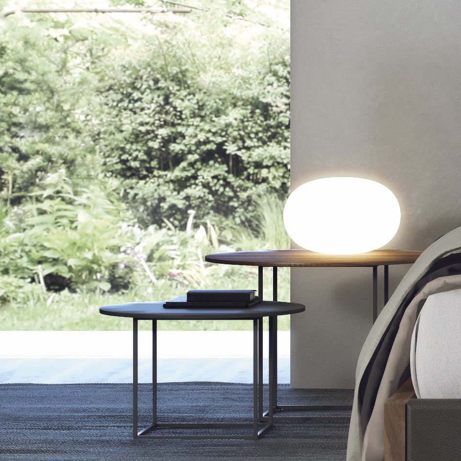 Mesitas redondas asimétricas